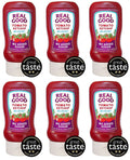 6 x Real Good Tomato Ketchup No Added Sugar - 310g
