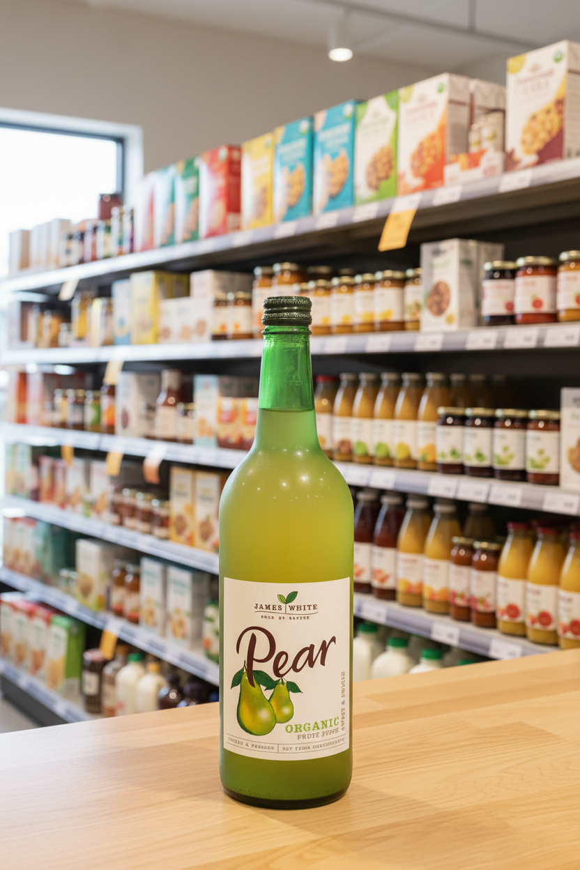 6 x James White Organic Pear Juice - 750ml
