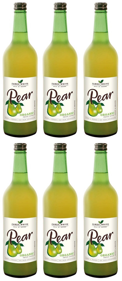 6 x James White Organic Pear Juice - 750ml