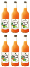 6 x James White Organic Carrot & Apple Juice - 750ml