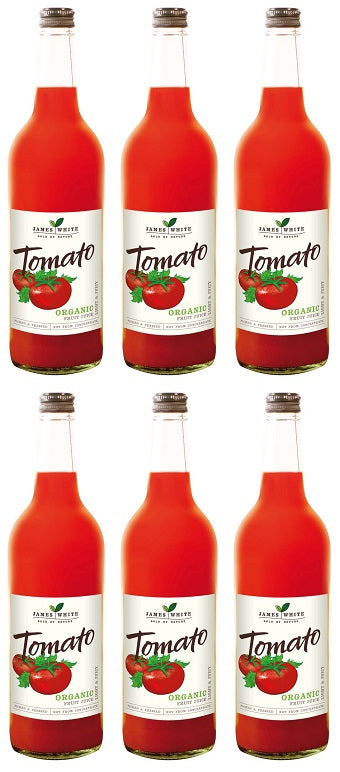 6 x James White Organic Tomato Juice - 750ml
