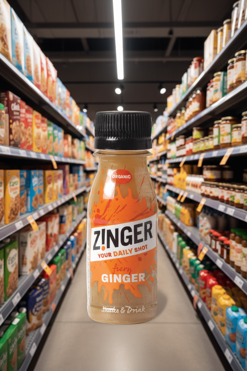 15 x James White Organic Ginger Zinger Shot - 70ml