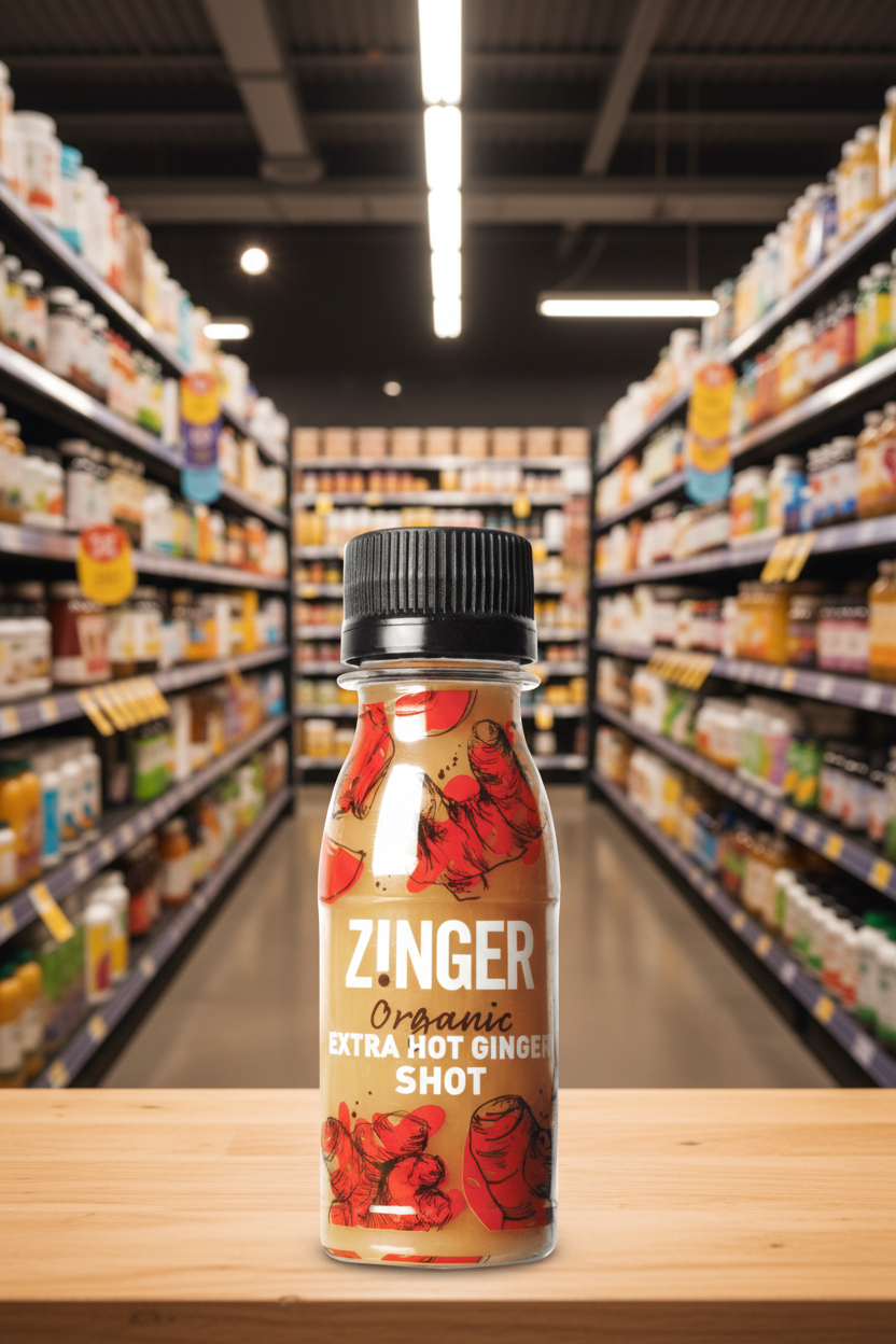 15 x James White Organic Xtra Ginger Zinger Shot - 70ml