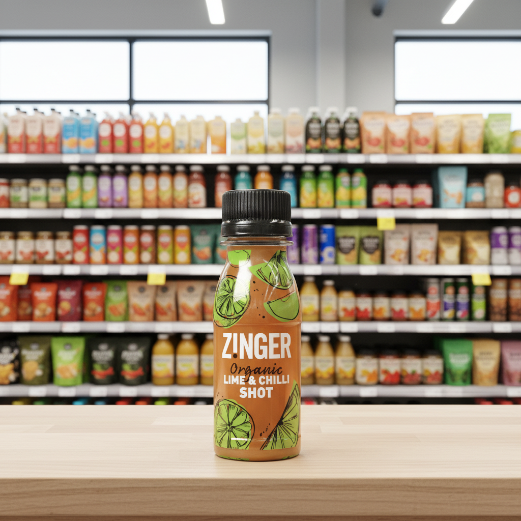 15 x James White Organic Lime & Chilli zinger shot - 70ml