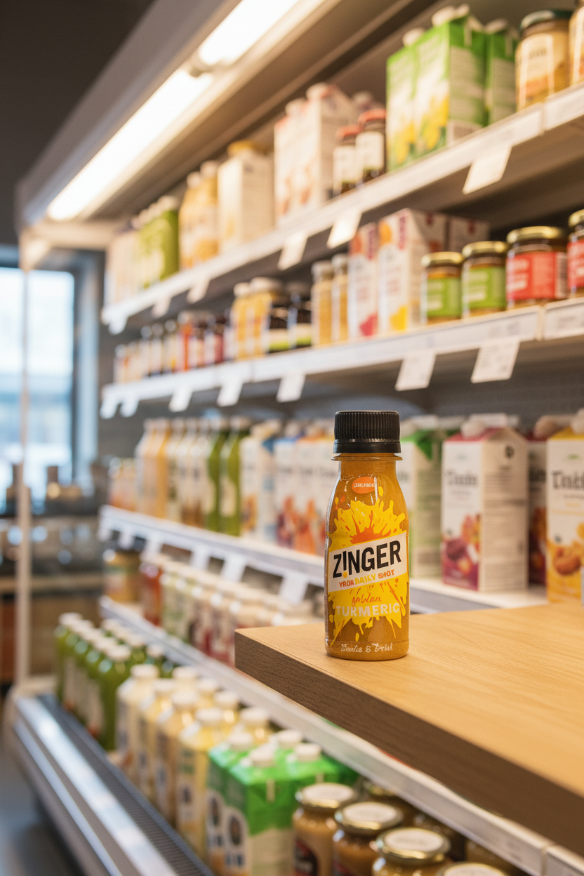 15 x James White Turmeric Juice Zinger Shot - 70ml
