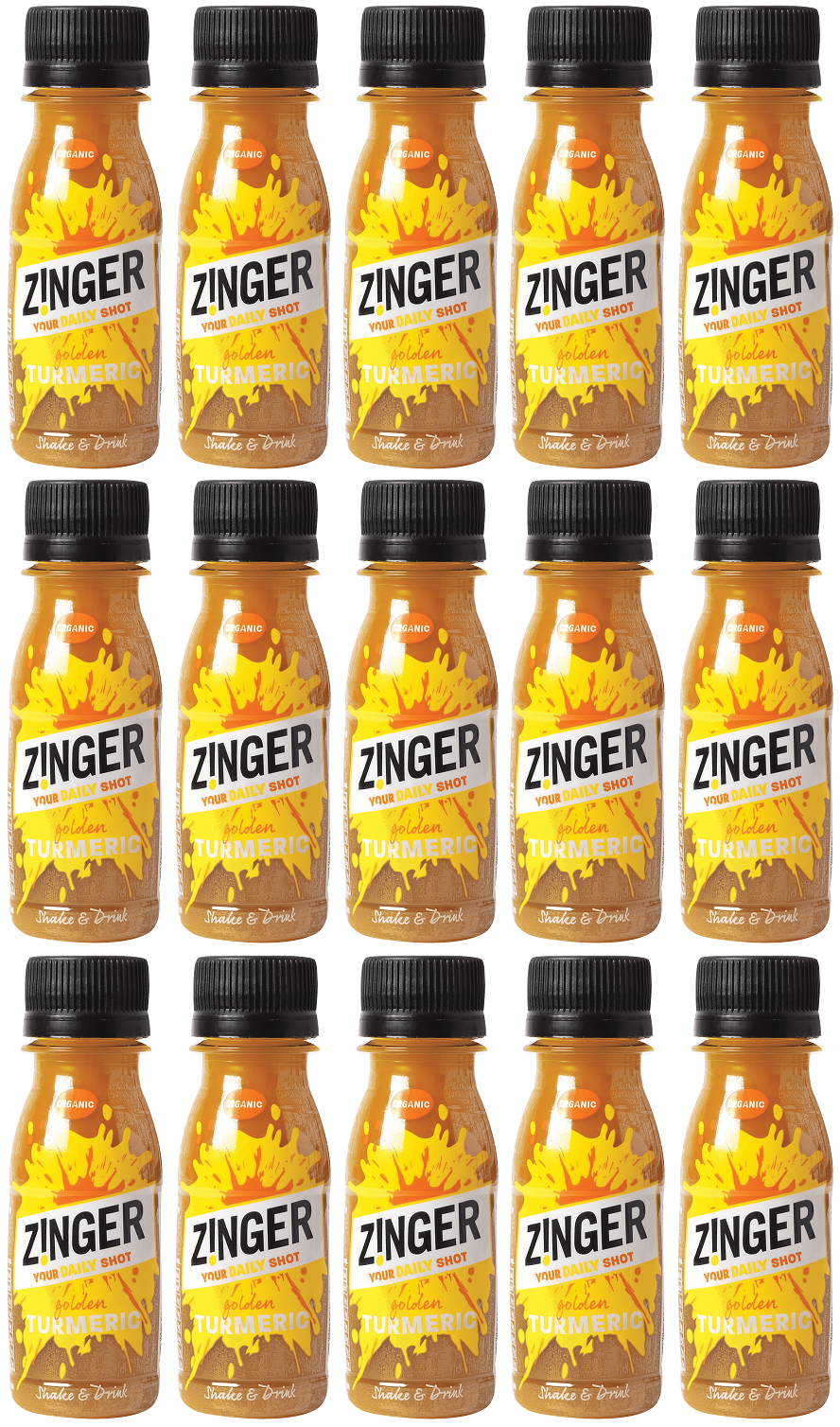 15 x James White Turmeric Juice Zinger Shot - 70ml