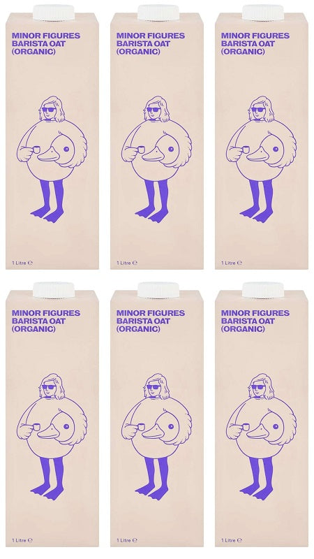 6 x Minor Figures Barista Organic - 1ltr