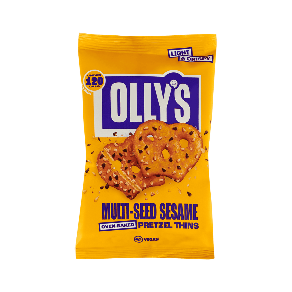 10 x Olly's Pretzel Thins - Multiseed Sesame - 35g