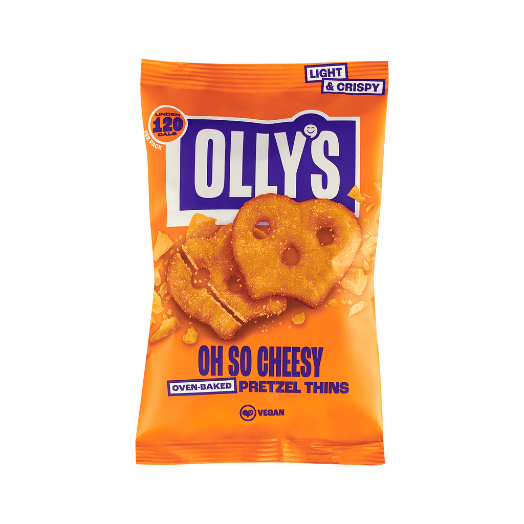 10 x Olly's Pretzel Thins - Oh So Cheesey - 35g