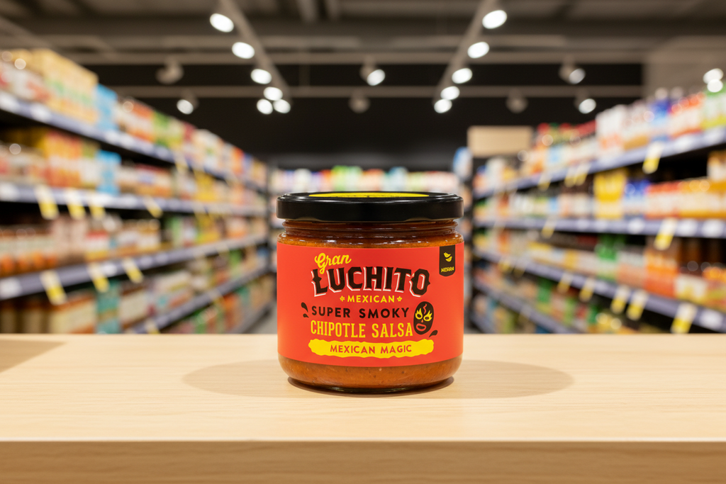 6 x Gran Luchito Super Smokey Chipotle Salsa - 300g