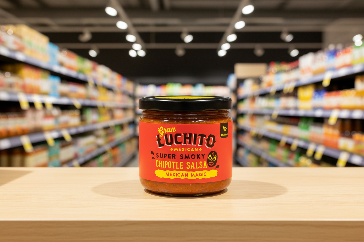 6 x Gran Luchito Super Smokey Chipotle Salsa - 300g