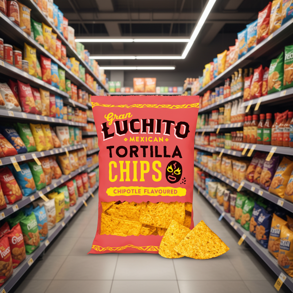 10 x Gran Luchito Chipotle Tortilla Chips - 150g
