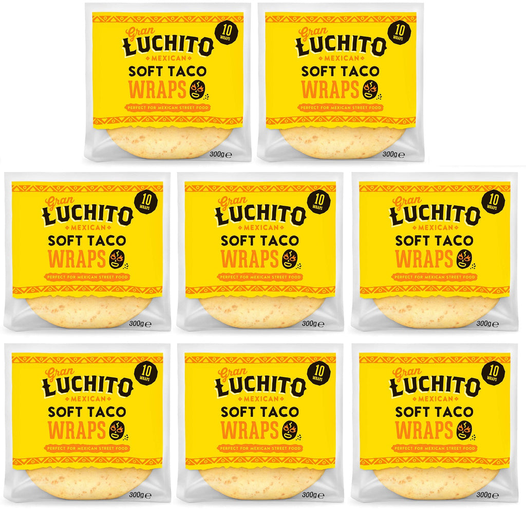 8 x Gran Luchito Soft Taco Wraps - 300g