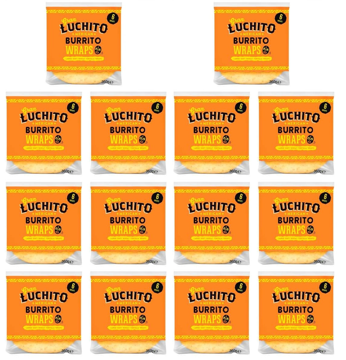 14 x Gran Luchito Burrito Wraps - 360g