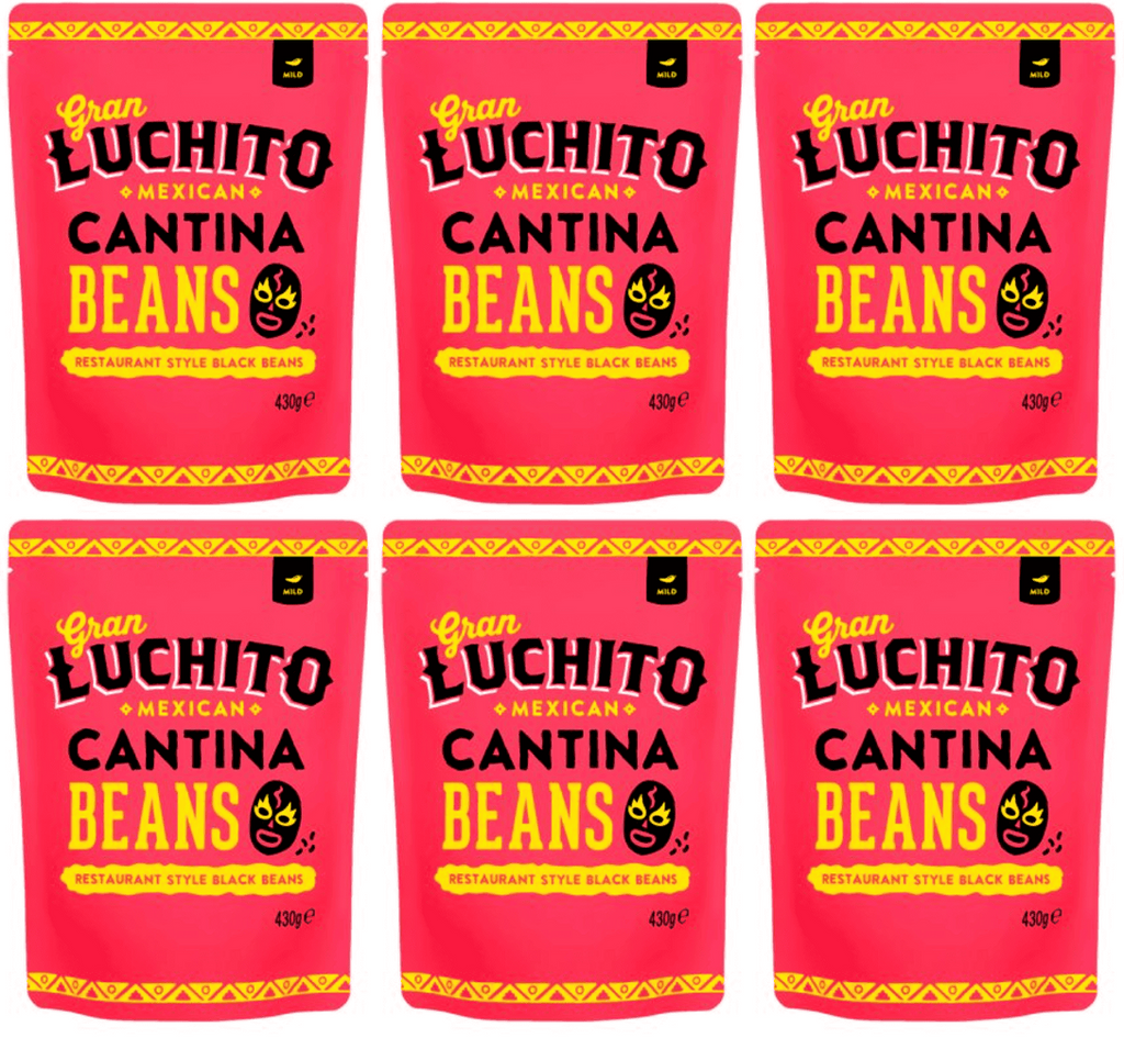 6 x Gran Luchito Cantina Black Beans - 430g