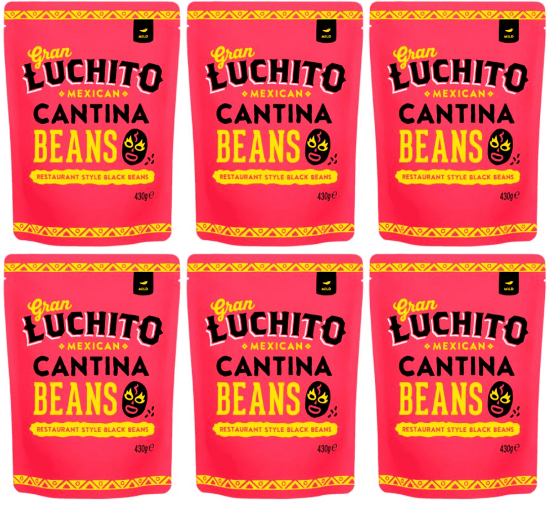 6 x Gran Luchito Cantina Black Beans - 430g