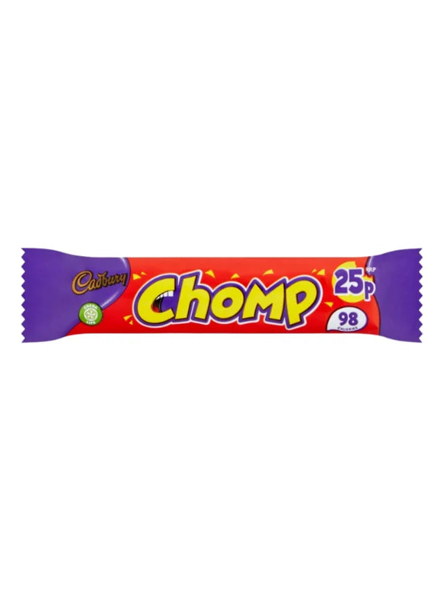 60 x Cadbury Chomp Chocolate Bar 21G