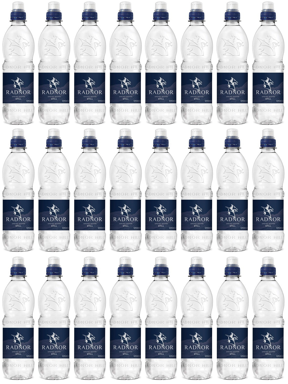 24 x Radnor Hills Still Sports Cap Natural Spring Water - 500ml