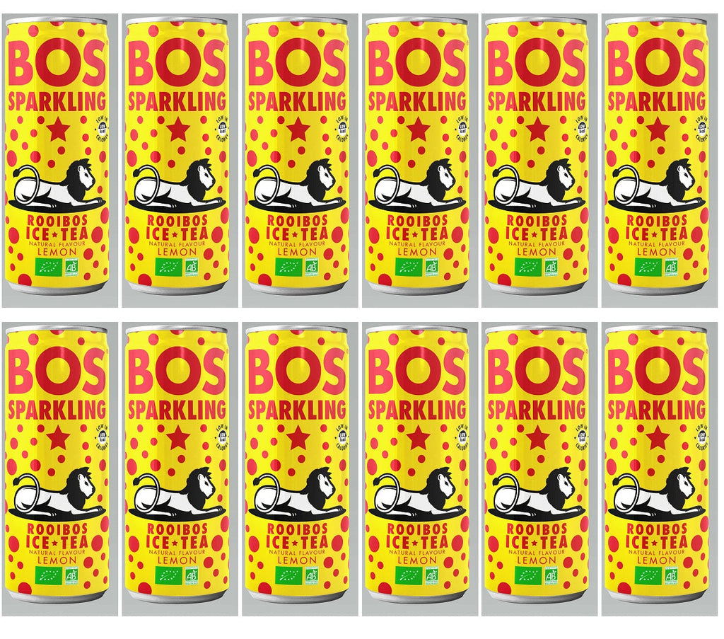 12 x BOS IceTea Sparkling Lemon - 250ml