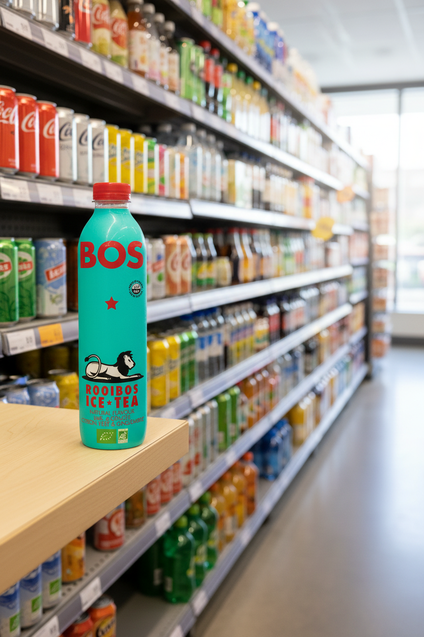 6 x BOS Ice Tea Lime&Ginger - 1000ml