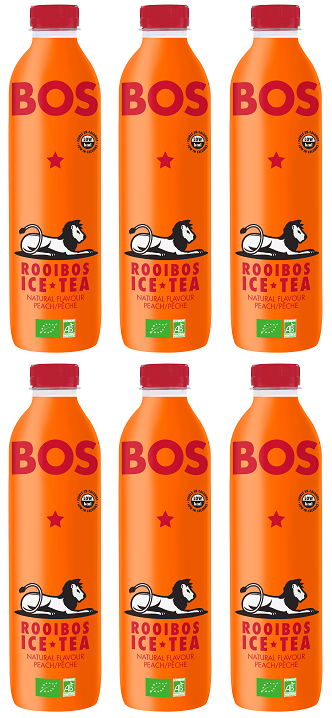 6 x BOS Ice Tea Peach - 1000ml