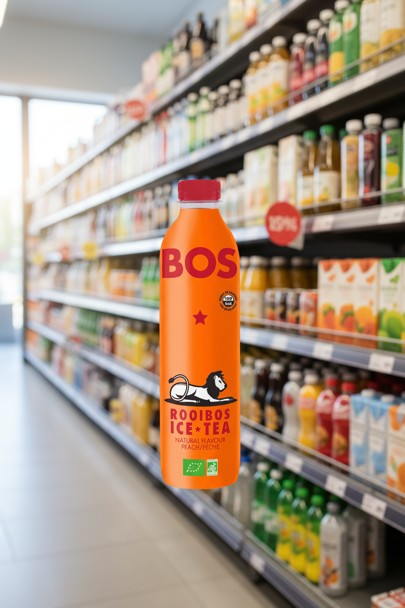 6 x BOS Ice Tea Peach - 1000ml
