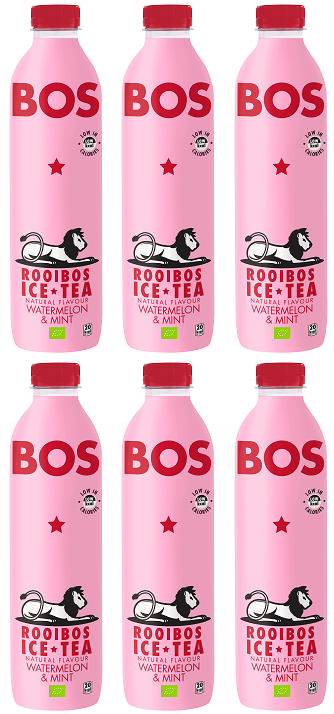 6 x BOS Ice Tea WtrMln Mint - 1000ml