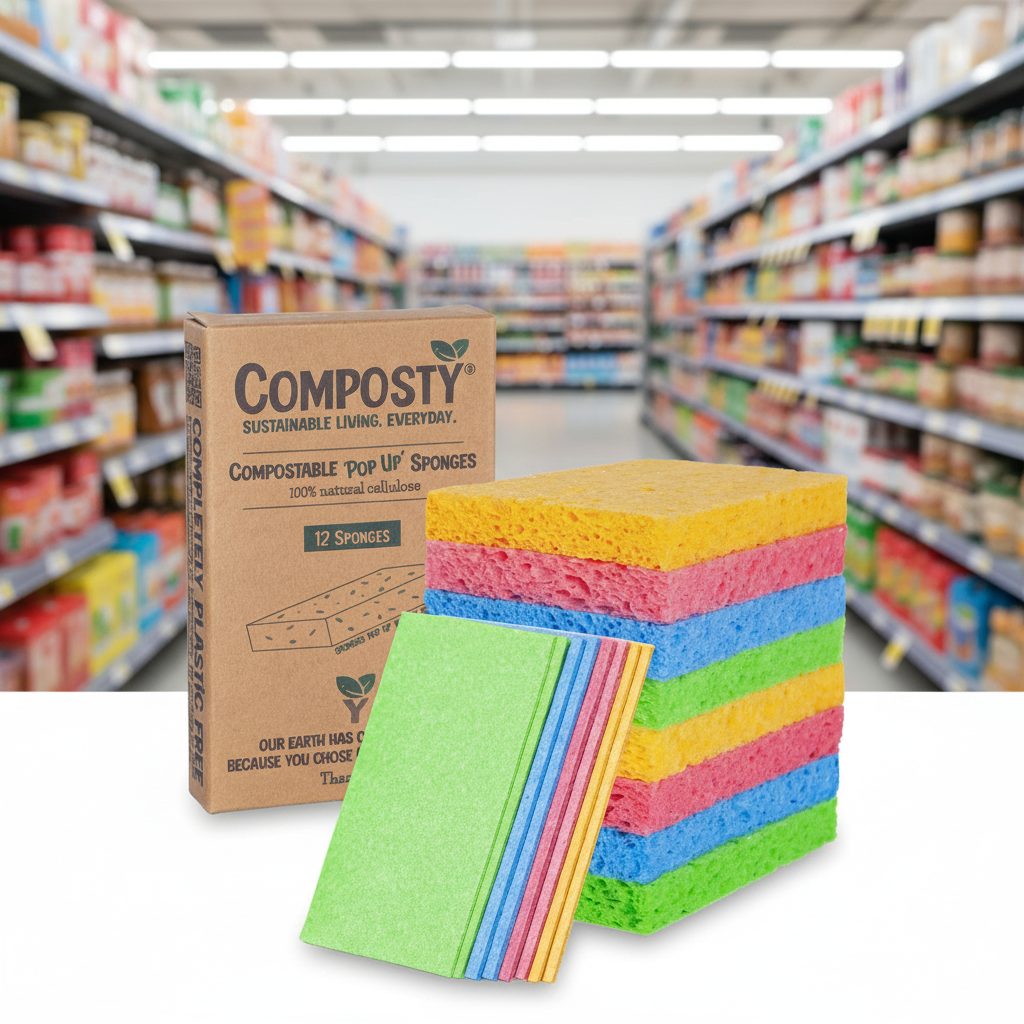 Composty Magic 'Pop-Up' Sponges - 12pc
