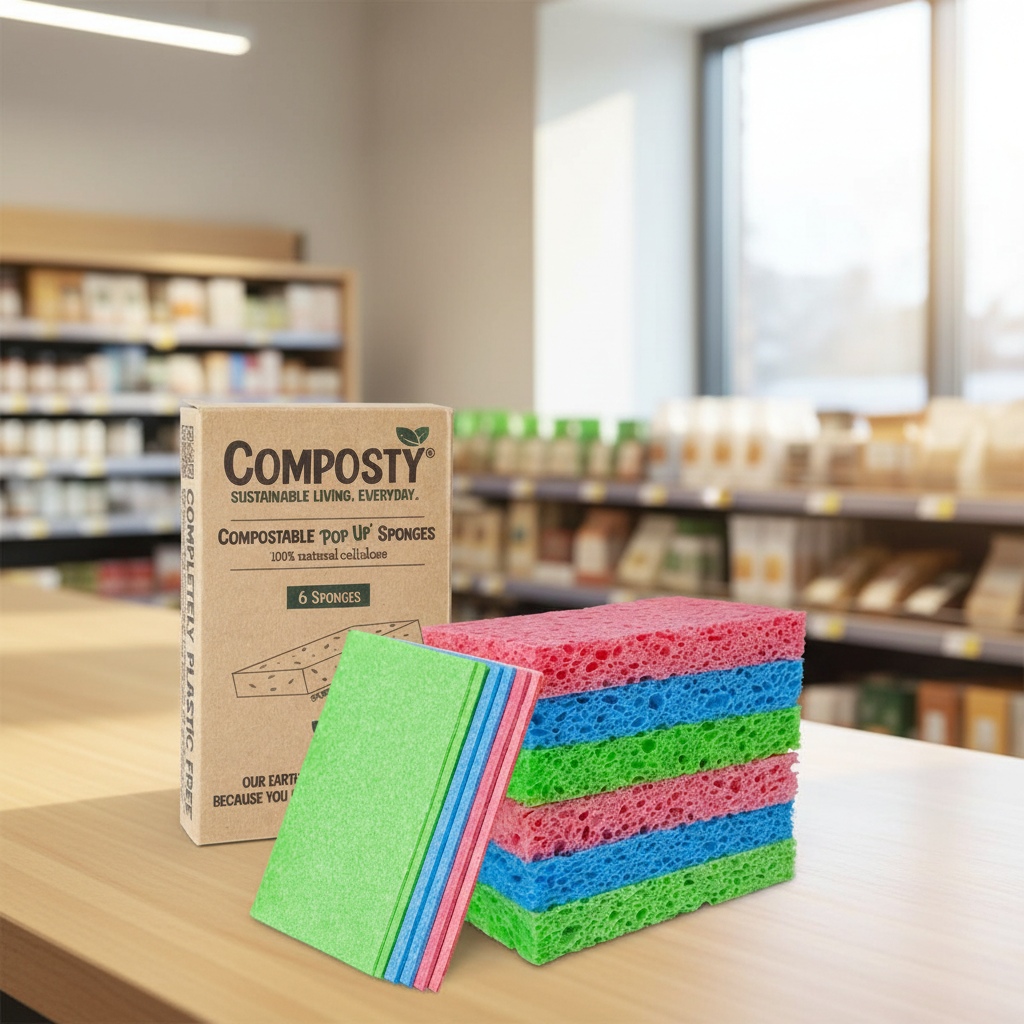 Composty Magic 'Pop-Up' Sponges - 6pc