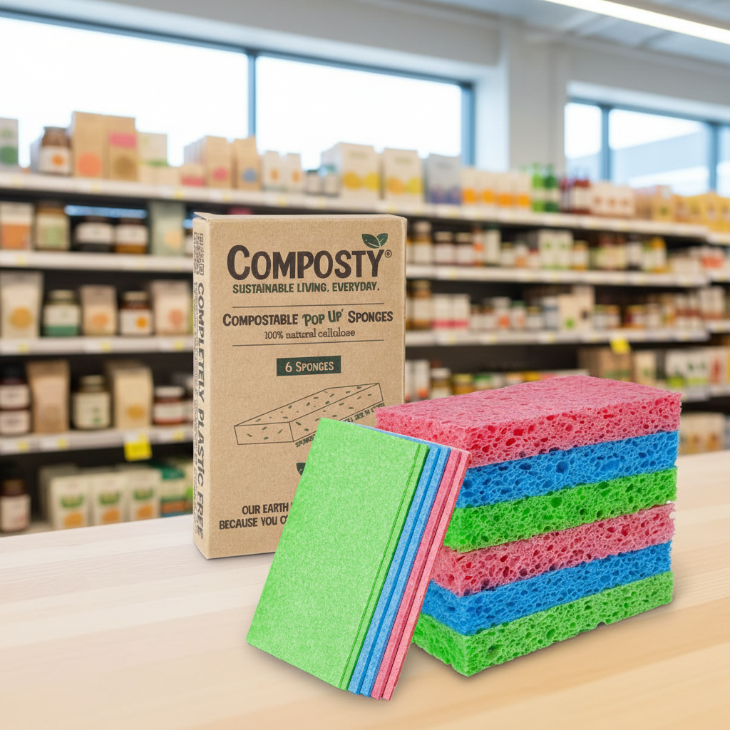 Composty Magic 'Pop-Up' Sponges - 6pc