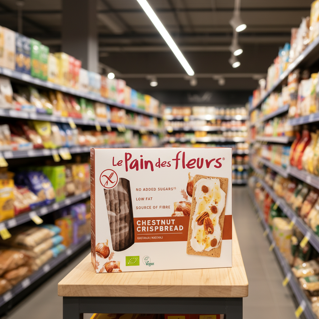6 x Le Pain Des Fleurs Org Chestnut Flour GF Crispbread - 150g