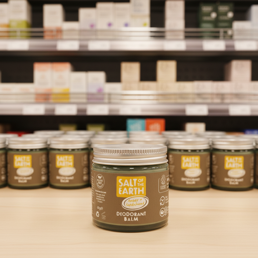 Salt of the Earth Deo Balm - Amber & Sandalwood - 60g