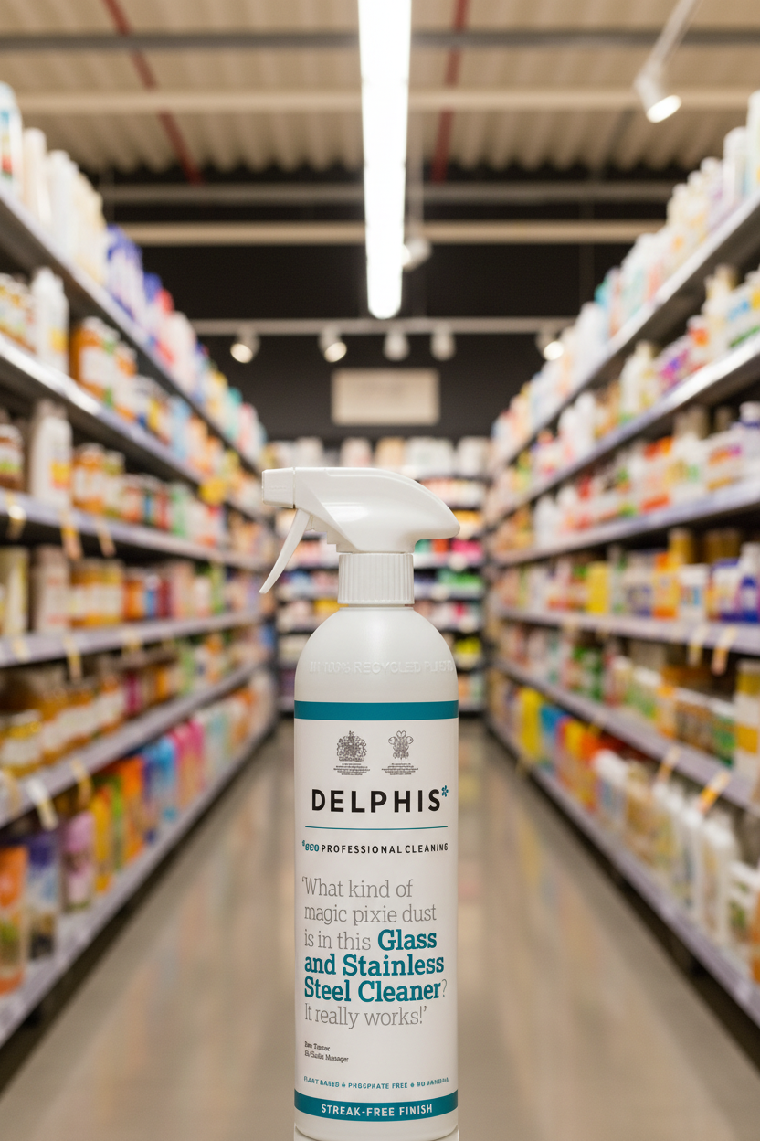 Delphis Eco Glass & Stainless Steel Cleaner - 700ml