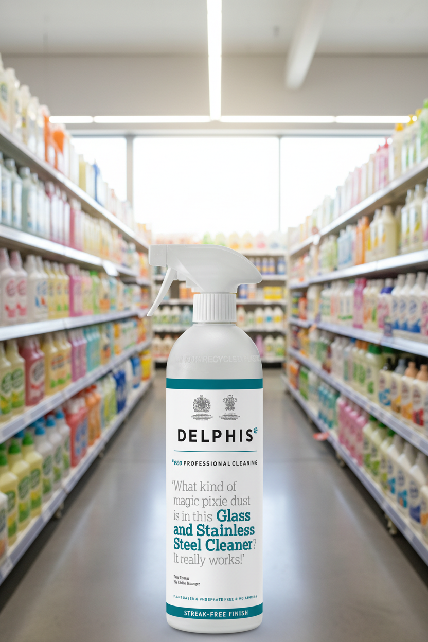 Delphis Eco Glass & Stainless Steel Cleaner - 700ml