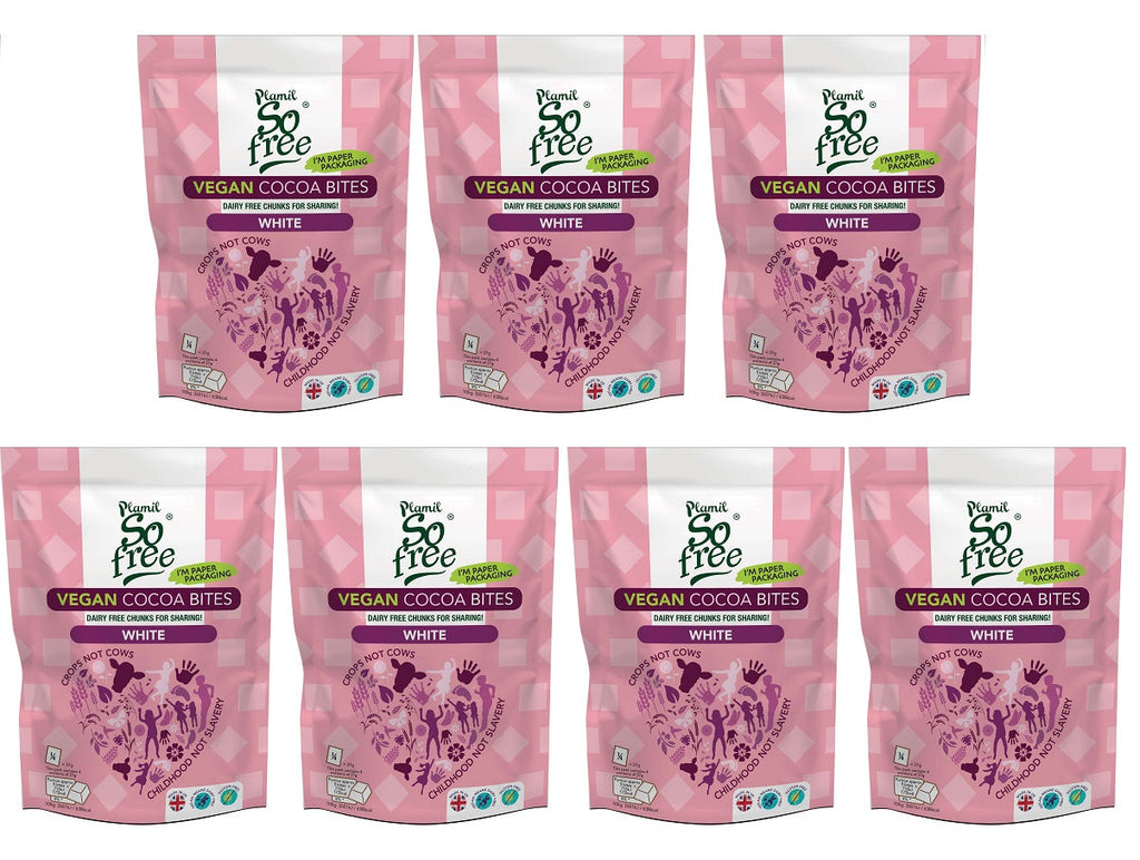 7 x Plamil So Free Vegan White Cocoa Bites - 108g