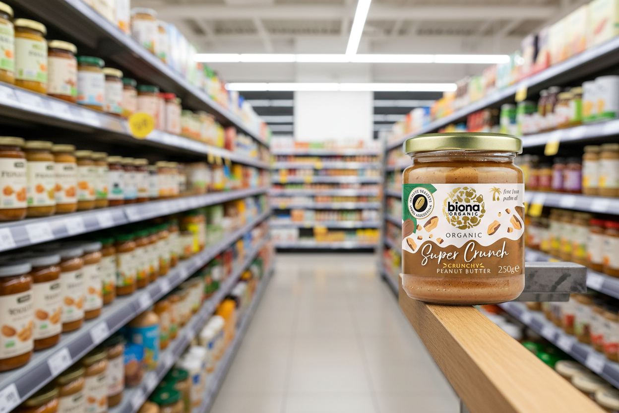 Biona High Oleic Crunch Peanut Butter Org Sea salt - 250g