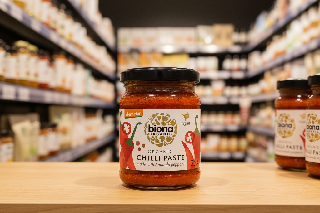 Biona Hot Chili Paste - Organic / Demeter - 125g