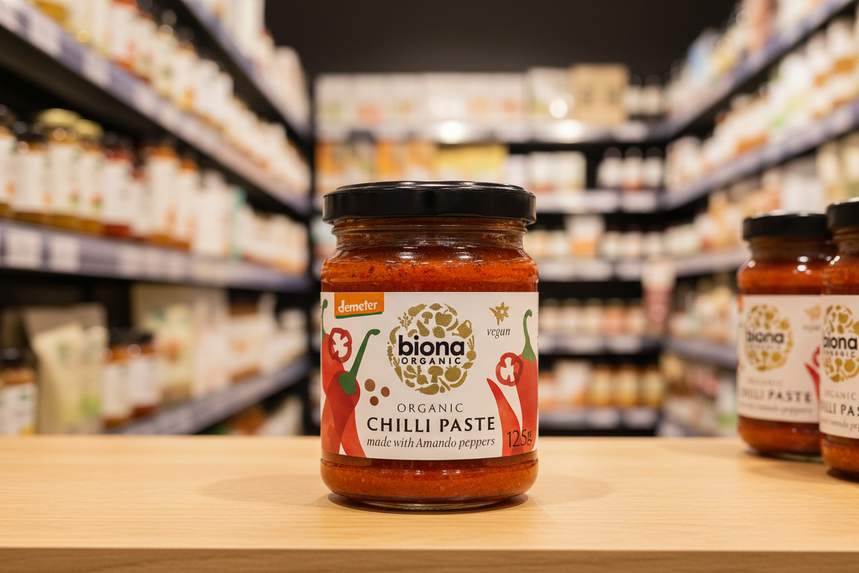 Biona Hot Chili Paste - Organic / Demeter - 125g