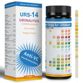 14-Panels Urinalysis Test Strips | 120 Strips, Urinalysis and Detection for Kidney, Liver, UTI, Ketosis - SG, PRO, BIL, KET, CRT +9 More