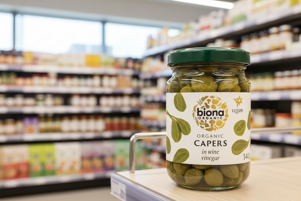 Biona Capers in wine vinegar Organic - 140g