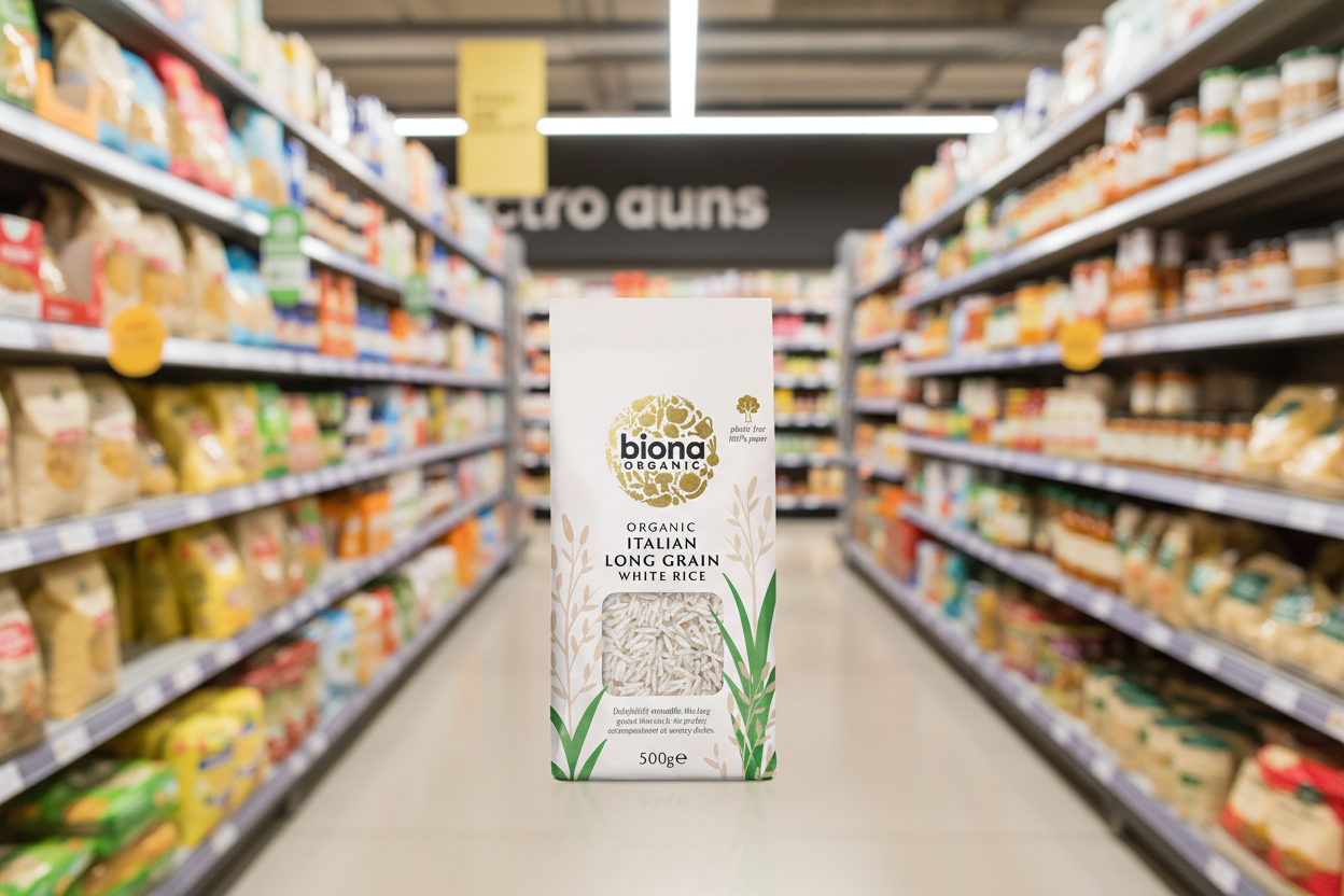 Biona Long Grain Italian White Rice Organic - 500g