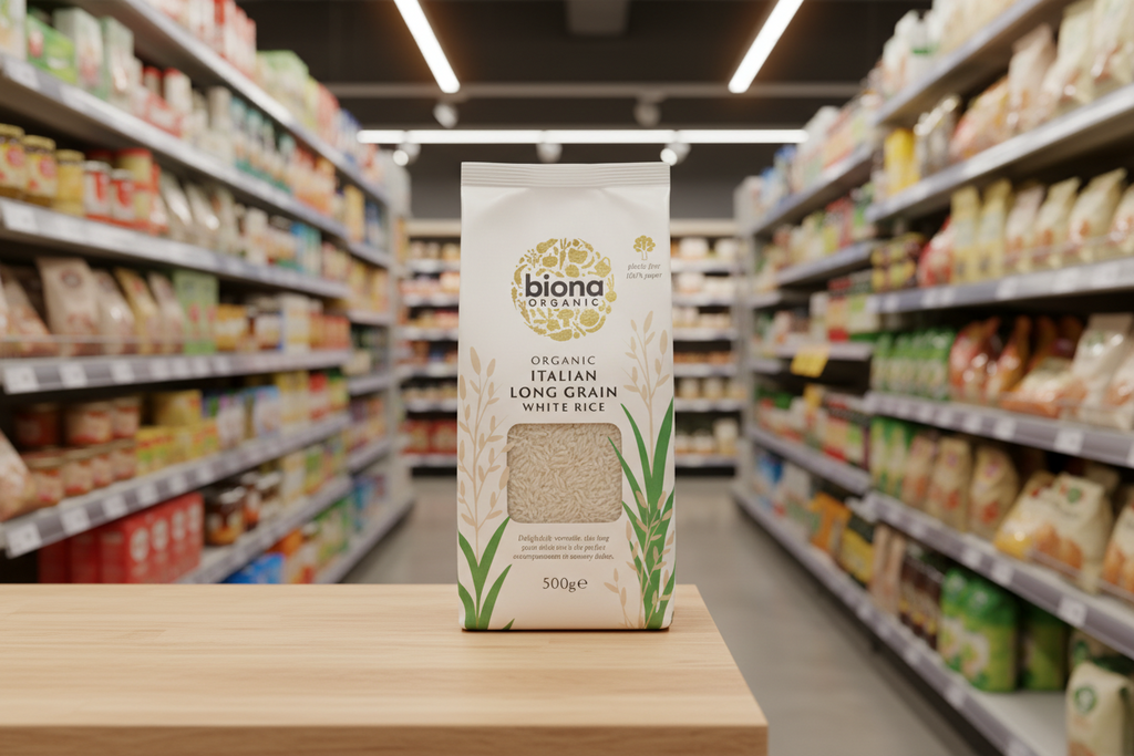 Biona Long Grain Italian White Rice Organic - 500g