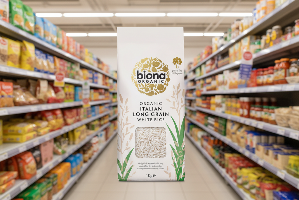 Biona Long Grain Italian White Rice Organic - 1000g