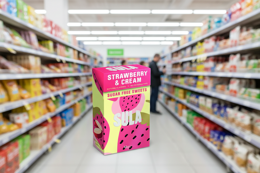 14 x Sula Strawberry & Cream Sugar Free - 42g