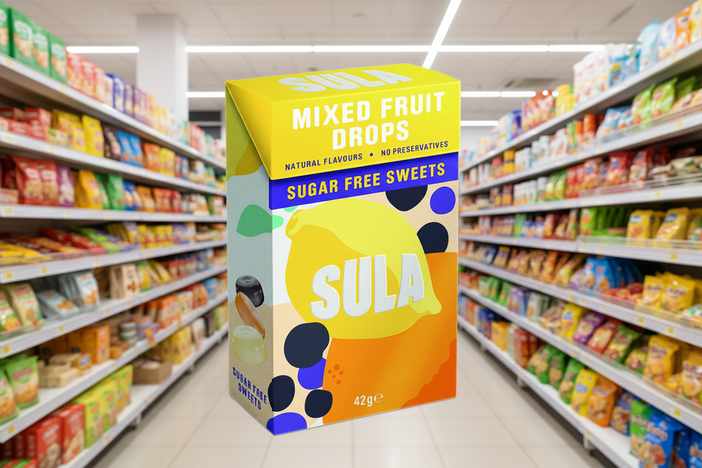 14 x Sula Fruit Mix Sugar Free - 42g