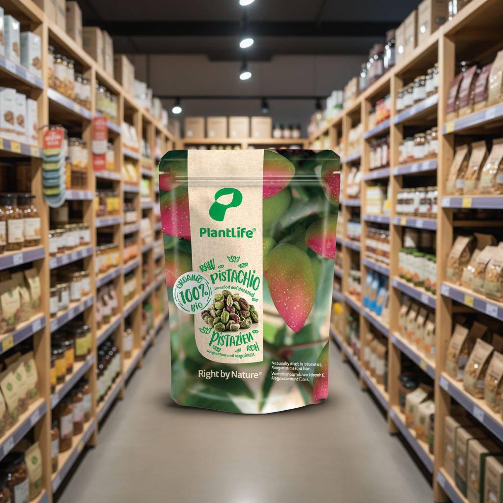 PlantLife Organic Pistachio Kernels Raw - 70g