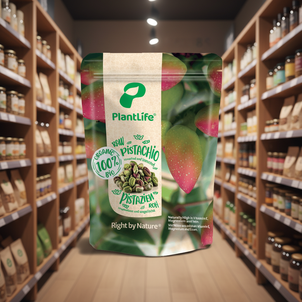 PlantLife Organic Pistachio Kernels Raw - 70g
