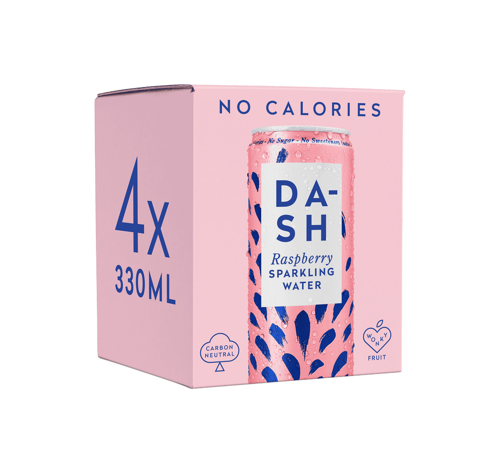 6 x Dash Water Sparkling Raspberry Multipack - 4x330ml