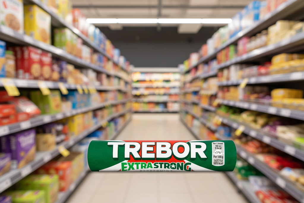 40 x Trebor Extra Strong Peppermint Mints Roll 41.3G