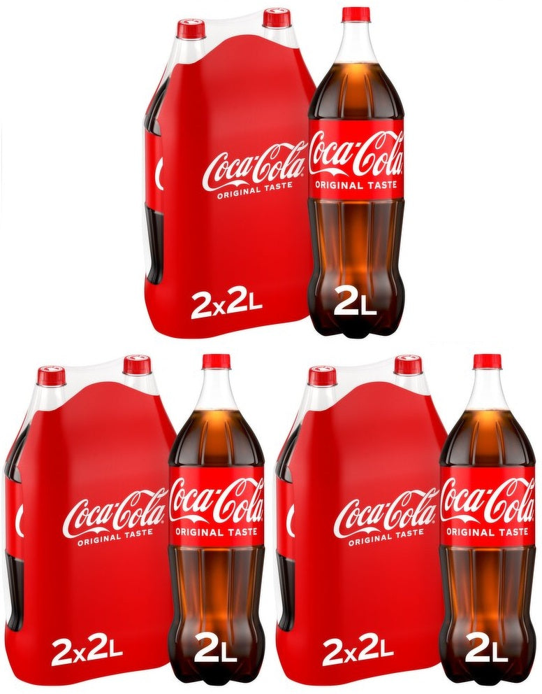 3 x Coca-Cola Original Taste 2X2L